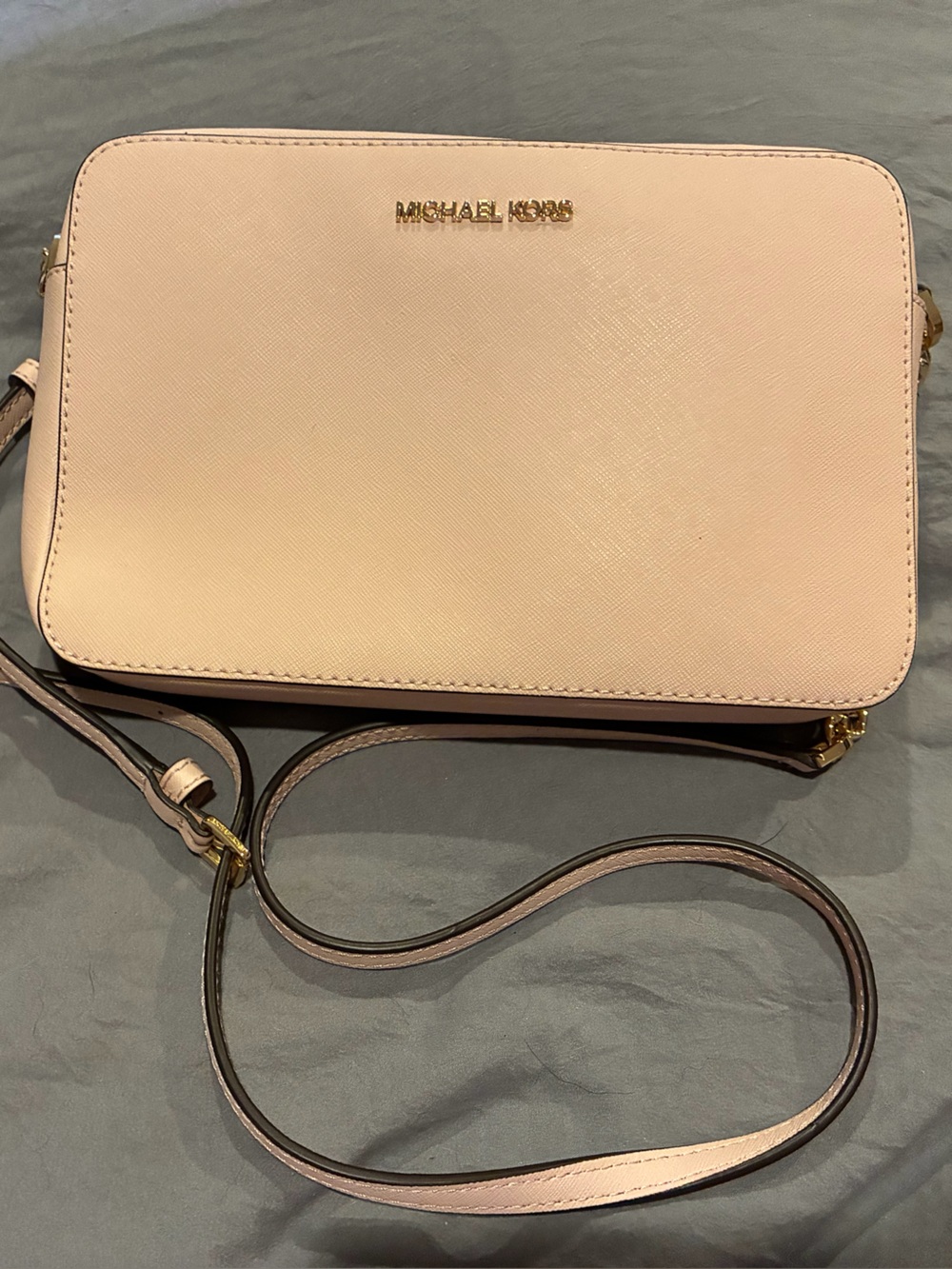 MICHAEL KORS Blush Saffiano Leather Crossbody Bag